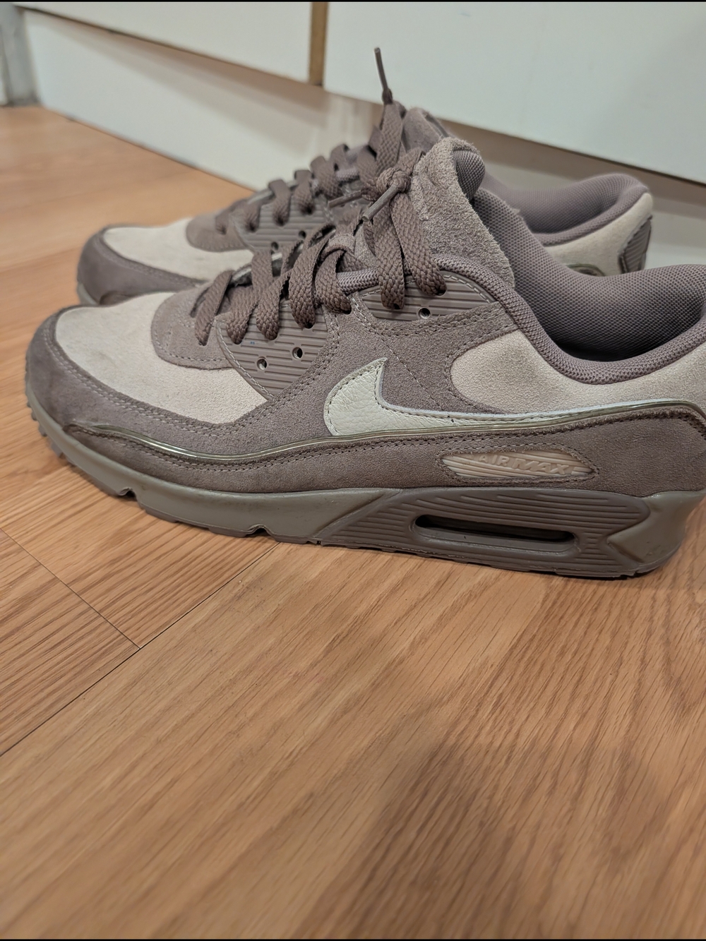 Nike Air Max Taupe Suede Sneakers